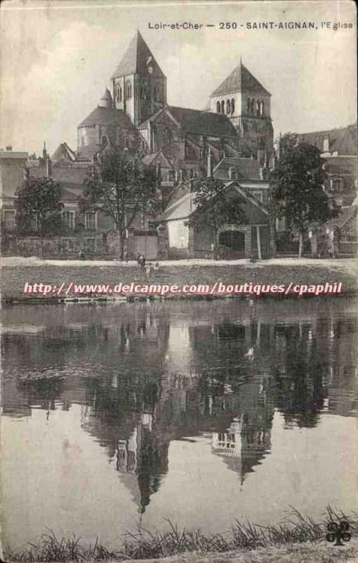 Saint Aignan Old Postcard the & # 39eglise