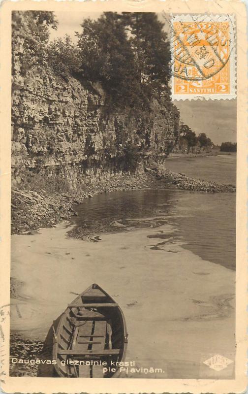 Latvia Tukums cancel 1934 photo postcard TCV stamp