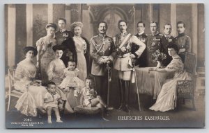 RPPC German Imperial Family Beautiful Ladies Children Handsome Men Postcard V29