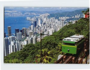 Postcard The Hong Kong Peak Tramway, Hong Kong, China