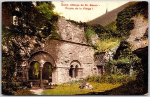 Gand Abbaye De St. Bavon Crypte De La Vierge Gent Belgium Postcard