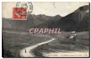 Old Postcard Le Mont Dore Sancy and the Chaine de road