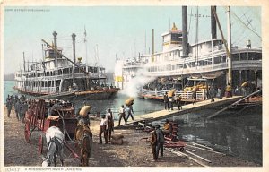 Mississippi River Ferry Boats Ship Unused 