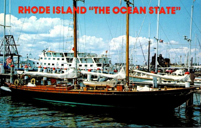 Rhode Island The Ocean State Showing Newport Harbor