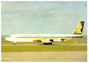 Singapore Airlines Boeing 707 Airplane Postcard