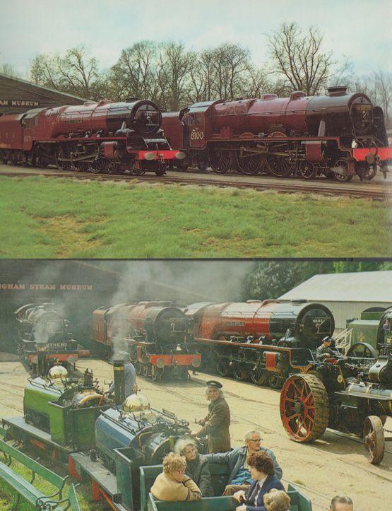 Duchess Of Sutherland Royal Scot Train Bressingham Steam Museum 2x Postcard