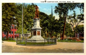 Holyoke, Massachusetts - The view of Hampton Park - c1930