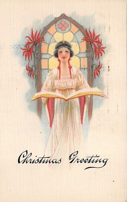 Christmas 1919 light postal marking on front