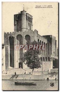 Adge (Agde?) Old Postcard Cathedrale Saint Etienne