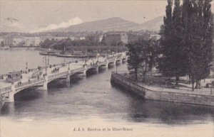 Switzerland Geneve et le Mont-Blanc 1905