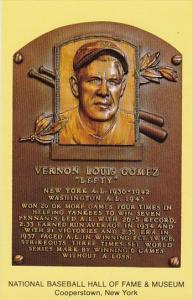 Vernon Leftie Louis Gomez National Baseball Hall Of Fame & Museum  Cooperstow...