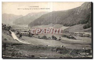 Old Postcard The Sancy and the valley of Mont Dore