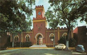 ST THOMAS, US Virgin Islands   FORT CHRISTIAN~Police Station  VW BUG  Postcard