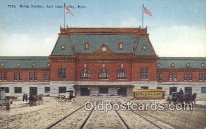 Union station, Salt Lake City, UT, Utah, USA Train Railroad Station Depot Unu...