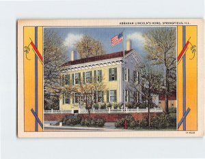 Postcard Abraham Lincoln's Home, Springfield, Illinois