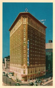 Vintage Postcard 1920's View of The Hotel Lincoln Indianapolis Indiana IND