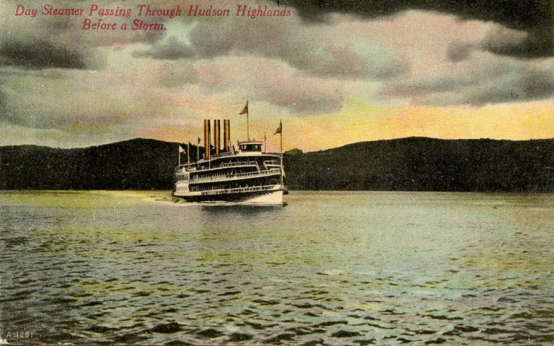 NY - Hudson Highlands. Day Steamer Before A Storm