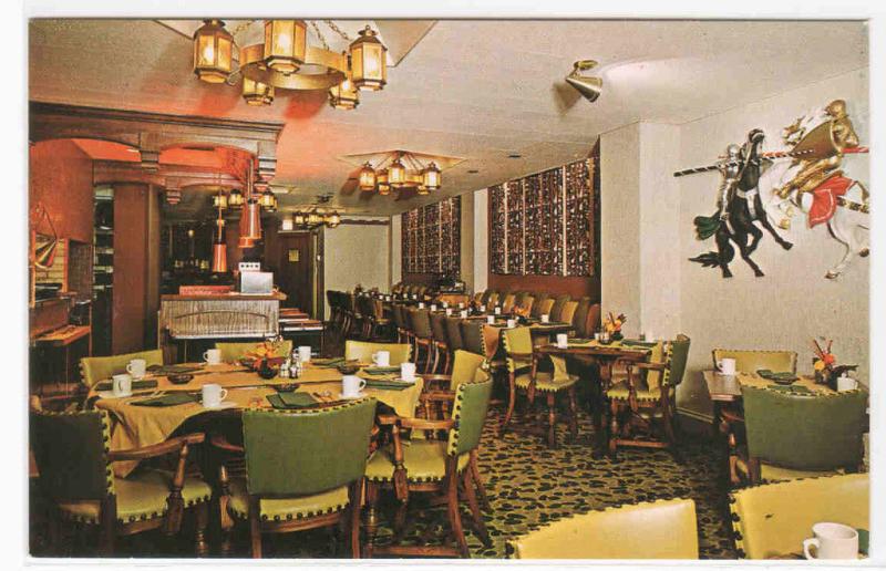 Avalon Motor Inn Restaurant Interior Waukesha Wisconsin postcard