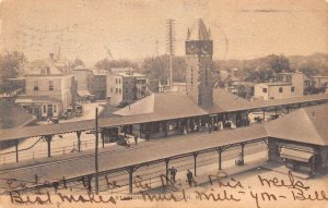 Elizabeth New Jersey Train Stations, Undivided Back, Vintage Postcard U11507