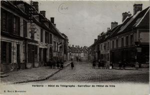 CPA AK VERBERIE - Hotel du Telegraphe - Carrefour de l'Hotel de Ville (259593)