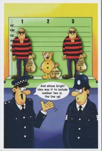 Children's Art Postcard - BBC Children in Need, Police Crime Line Up RR17320