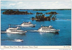 Thousand Island Cruise Boats, Gananoque, Ontario, Canada,  50-70s