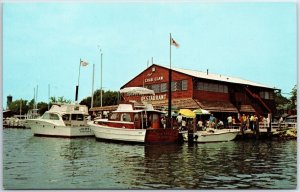VINTAGE POSTCARD THE CRAB CLAW INC SEAFOOD RESTAURANT AT ST. MICHAELS MARYLAND