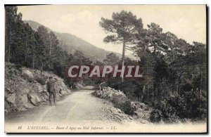 Old Postcard Route L'Esterel Agay Evil Infernet