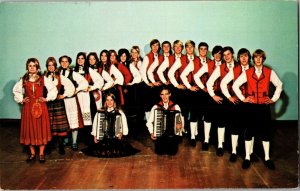Stoughton High School Norwegian Dancers, Stoughton WI Vintage Postcard A11