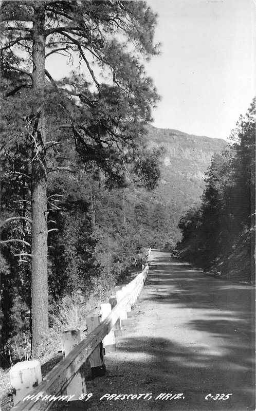 Postcard RPPC 1940s Arizona Prescott Highway 89 Cook AZ24-1320