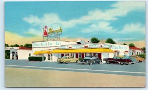 MIAMI, FL Florida ~ Roadside Sherrard's DIXIE BELLE INN 1958 Cars  Postcard