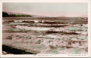 Qualicum Beach BC 'Surf' Vancouver Island Series Fred Spalding RPPC Postcard F67