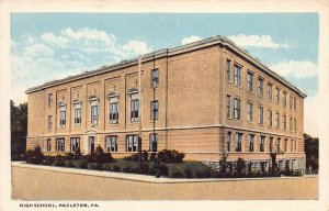 High School, Hazleton, Pennsylvania, Early Postcard, Unused