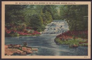 Buttermilk Falls,Minisink Hills,PA Postcard