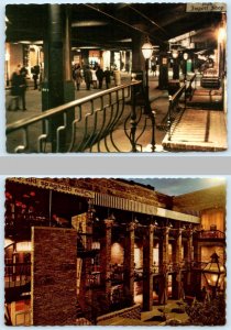 2 Postcards UNDERGROUND ATLANTA, GA ~ Kenney's Alley OLD PRYOR STREET  4x6