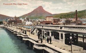 Vintage Postcard Promenade Pier Cape Town South Africa Valentine & Sons Pub