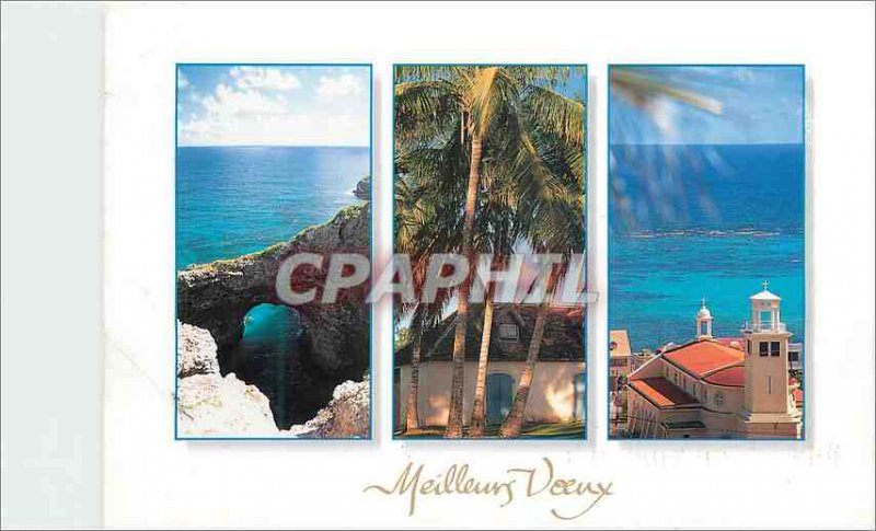 Modern Postcard Best Wishes Marie Galante