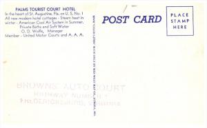 3355 FL St.Augustine   Palm´s Tourist Court Motel