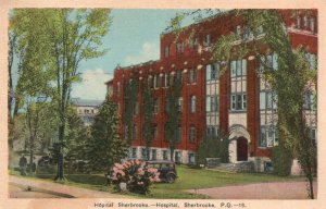 Vintage Postcard 1939 View of Hospital Sherbrooke P.Q. Quebec Canada CAN