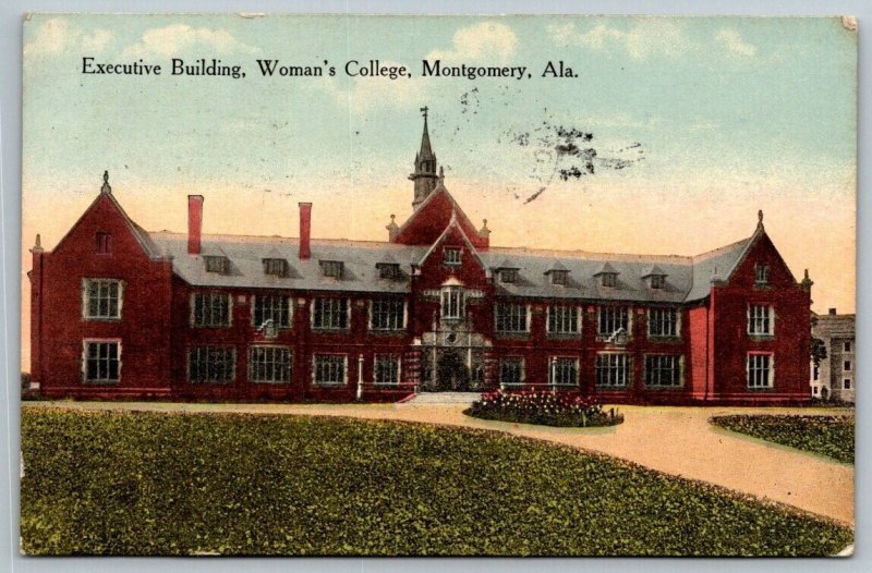 Woman's College  Montgomery  Alabama   Postcard  1917