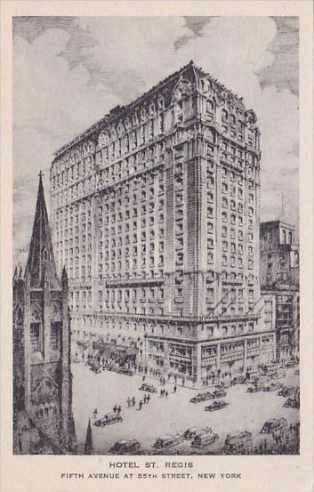 New York City Hotel Saint Regis Fifth Avenue At 55th Street Albertype