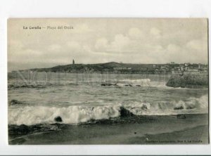 299782 SPAIN La CORUNA Plaua del Orzan LIGHTHOUSE Vintage postcard