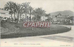 Old Postcard NICE-Casino and the New Gardens