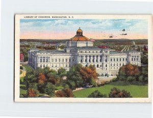 Postcard Library Of Congress, Washington, District of Columbia