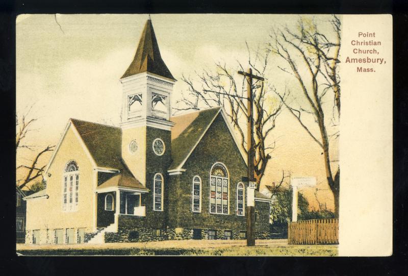 Amesbury, Massachusetts/MA/Mass Postcard, Point Christian Church