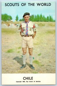 c1968's Chile Scouts Of The World Boy Scouts Of America Youth Vintage Postcard