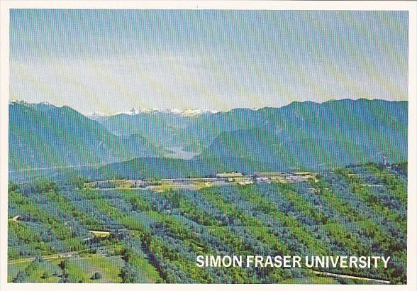 Canada Burnaby Simon Fraser University Aerial View