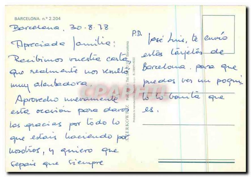 Postcard Modern Barcelona