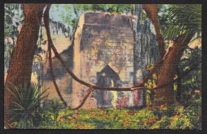 Pink Chapel St Simone Island Georgia Unused c1936