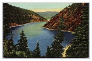 Eagle Nest Lake and Dam New Mexico NM UNP Unused Linen Postcard H30